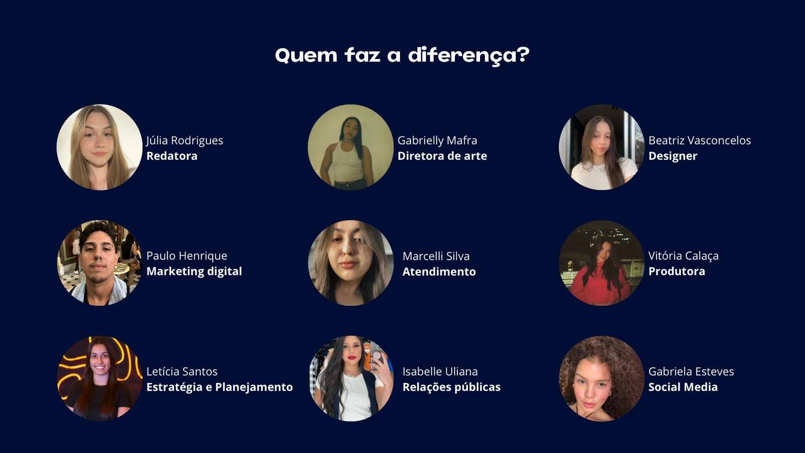 Equipe da Nine